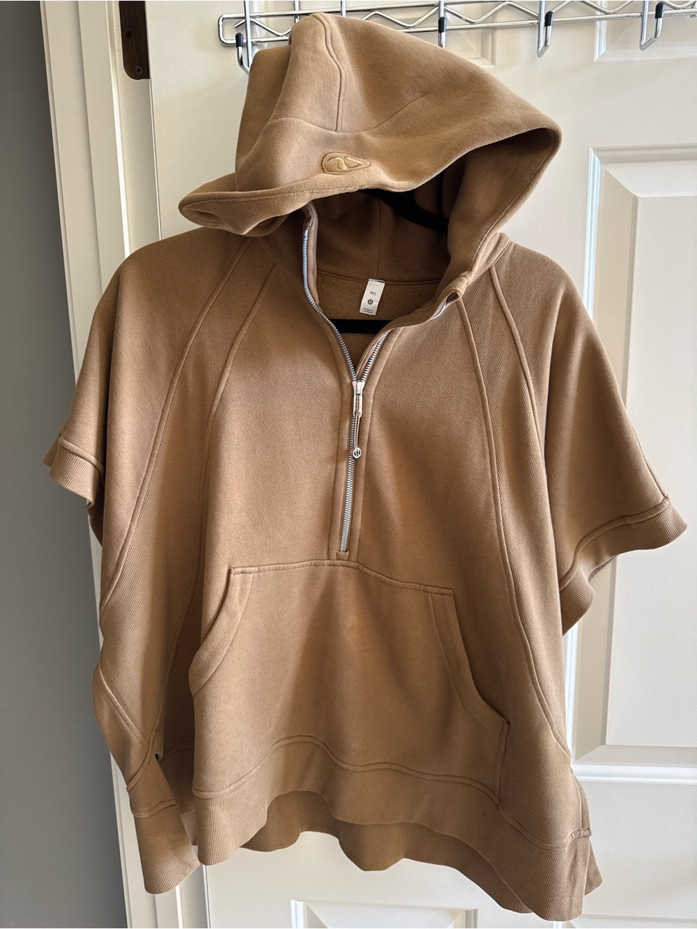 Lululemon Short-Sleeve Pullover Sweater in Camel